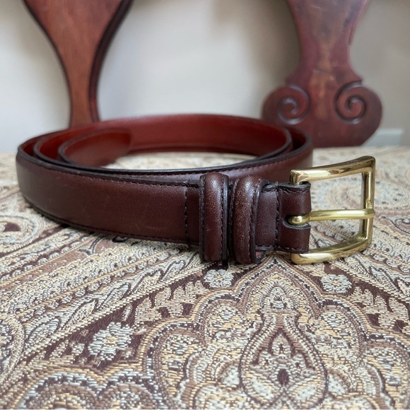 Coach Other - VTG Coach 3883 Brown Full Grain Cowhide Leather Belt Solid Brass Buckle Size 40